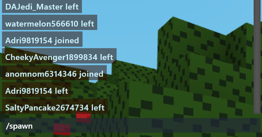 Command input example screenshot