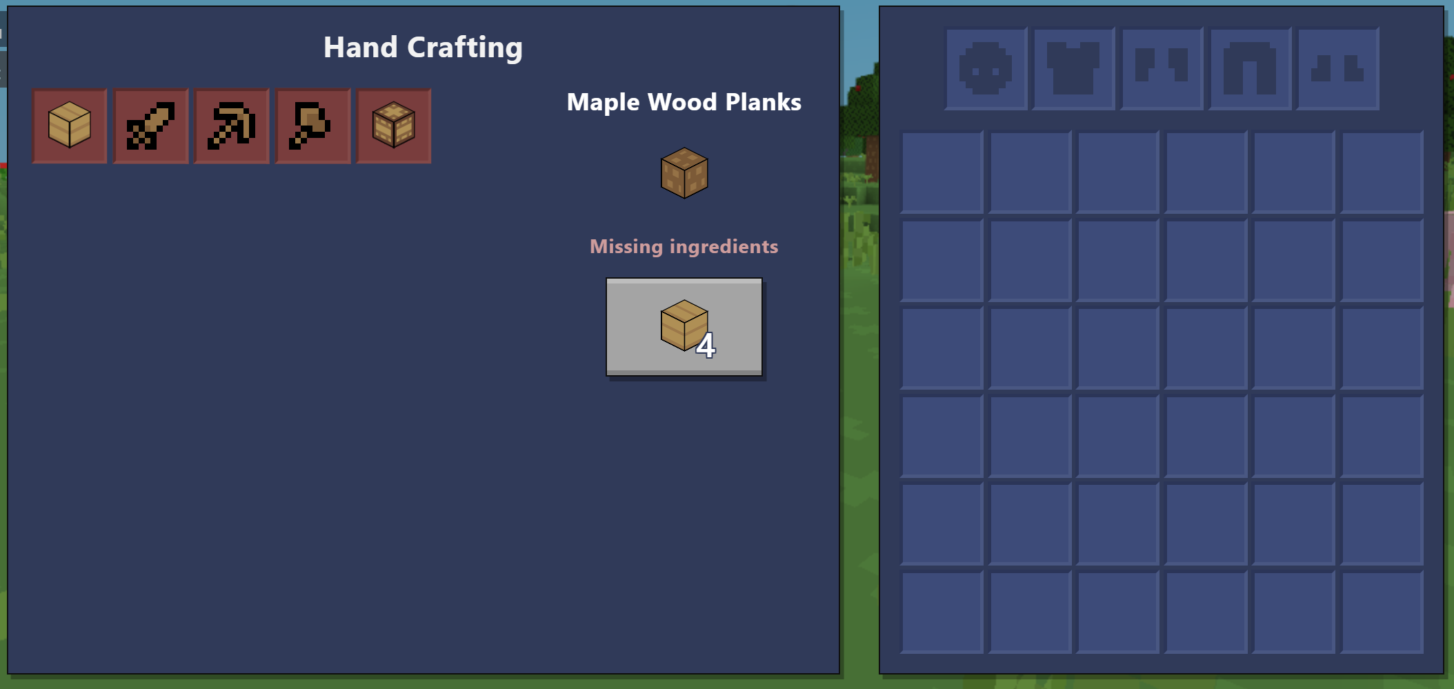 Inventory Interface and Explanation Inventory Interface and Explanation
